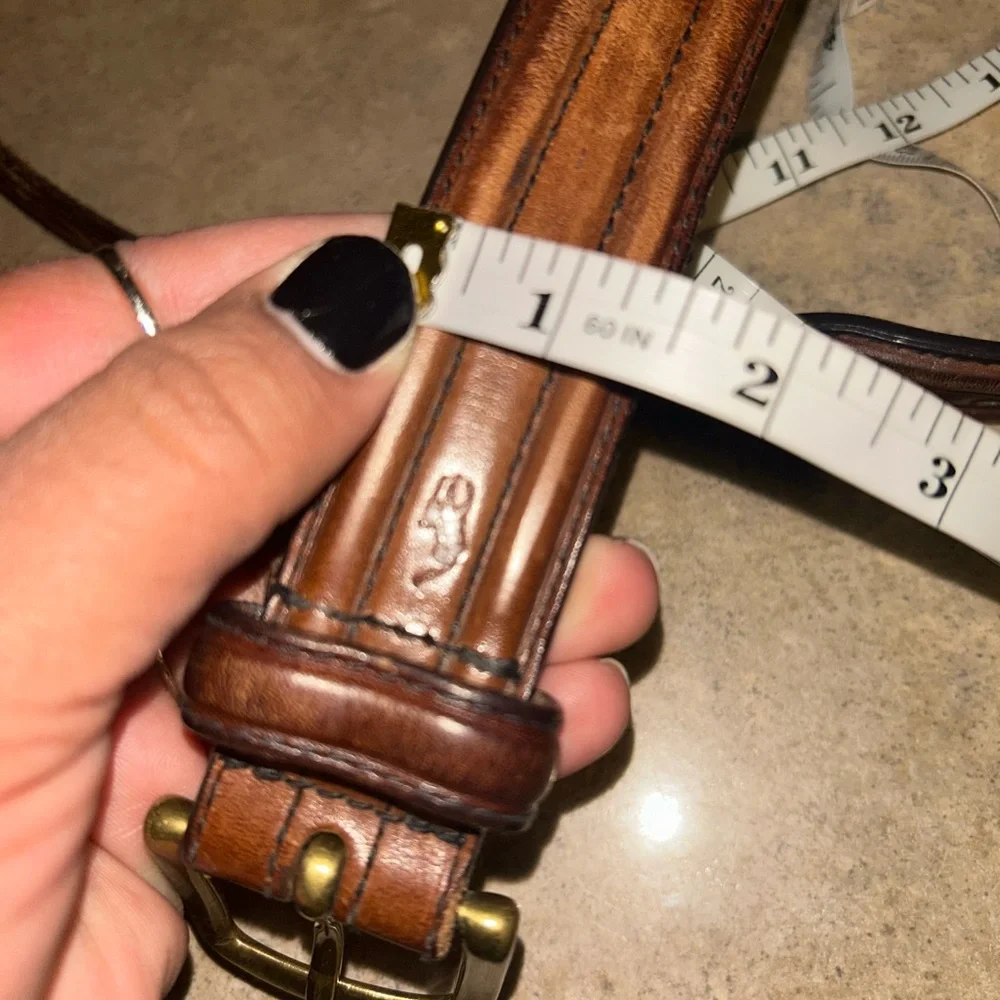 Polo Ralph Lauren Belt - brown Italian leather w/brass buckle